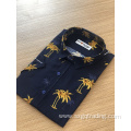 Custom men's print short sleeve shirts